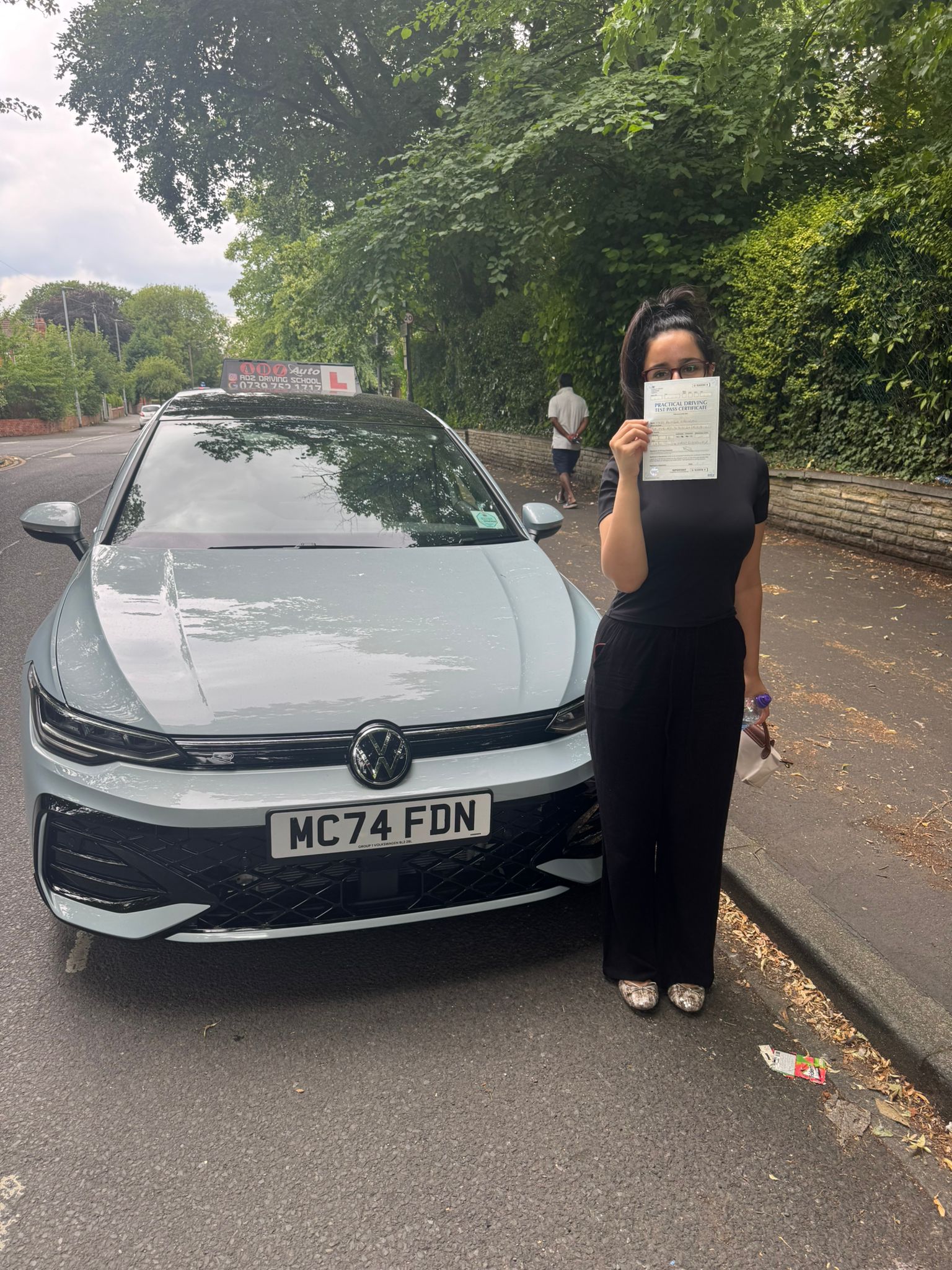 Instructor with student